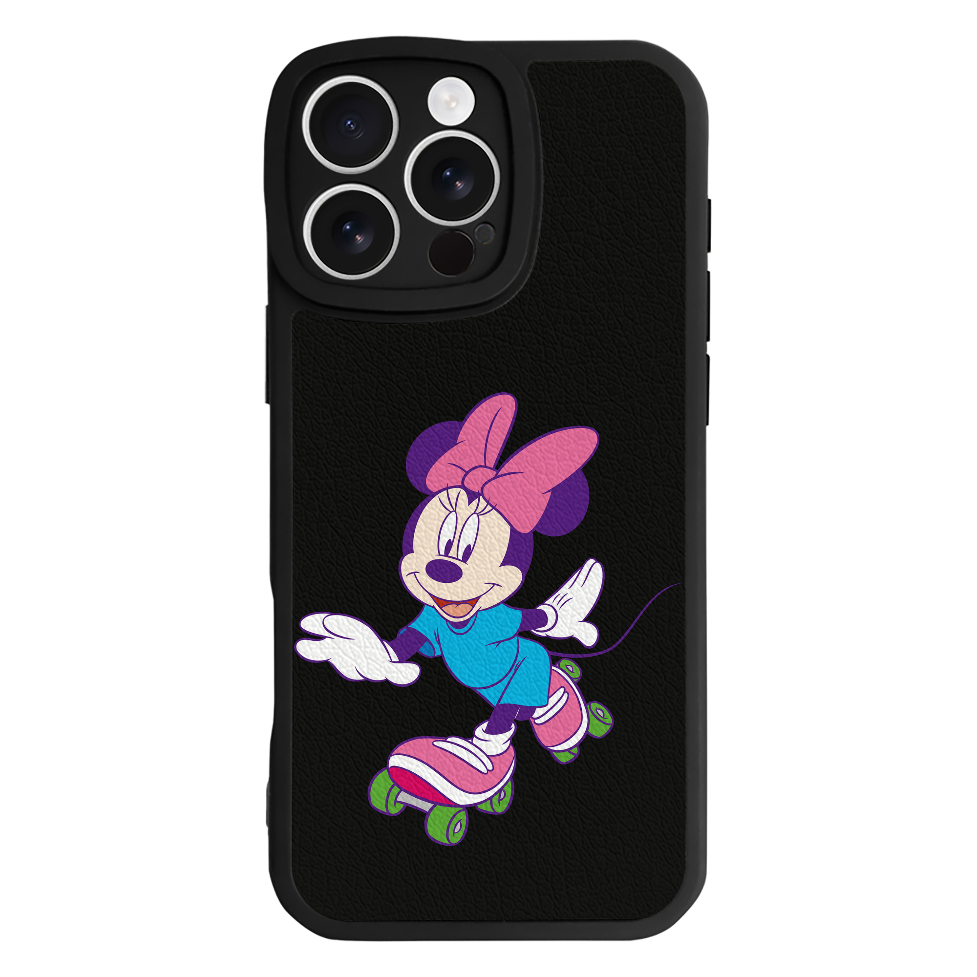 （画像用） ミッキーマウス Mickey Mouse 【iPhone 16シリーズ対応】シリコンスマホケース（レザー調） 材質：シリコン